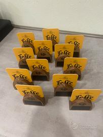 Lotto 12 Lavagnette Porta Menu LEFFE in legno