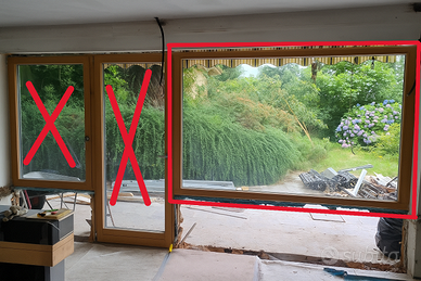 Finestre legno/alluminio-Doppio vetro