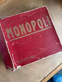 MONOPOLI VINTAGE ORIGINALE ANNI ’40/’50 COMPLETO