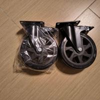 Coppia ruote per carrelli