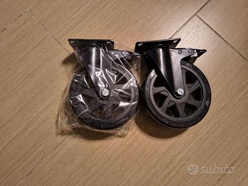Coppia ruote per carrelli
