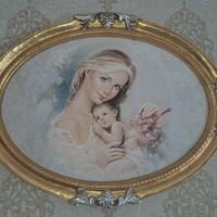 quadro con cornice ovale