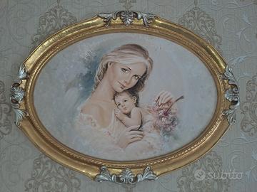 quadro con cornice ovale