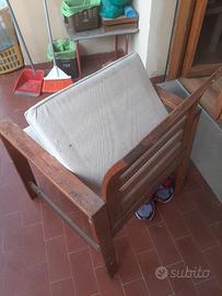 Poltrona in legno ikea