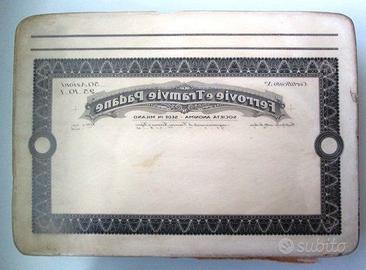 Pietra litografica Ferrovie e tranvie padane