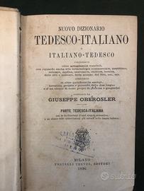 Dizionario Tedesco Italiano Oberosler Treves 1896