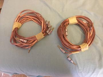 2 coppie cavi diffusori x 4 casse Nuovi
