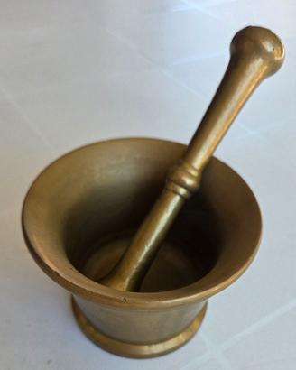 Antico Mortaio in bronzo massiccio anni '50