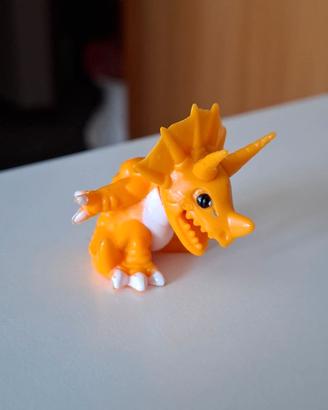 Dinosauro Triceratopo Arancione Kinder Sorpresa