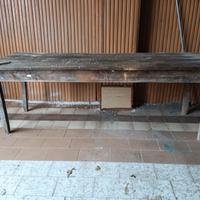 Tavolone da fattoria da restaurare