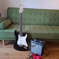Chitarra elettrica Fender Squier con Amplificatore