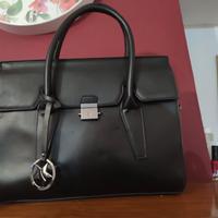 Borsa a Mano Prima Donna Nera in Vera Pelle