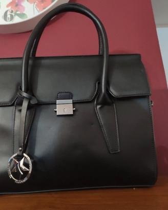 Borsa a Mano Prima Donna Nera in Vera Pelle