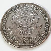 Moneta Antica in Argento Austro-Ungarica 1786