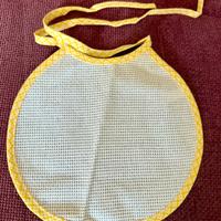 Bavaglino neonato ricamabile