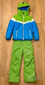 Colmar, completo da scii e pile abbinato 9-10 anni