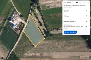 Terreno agricolo pianeggiante 2.300 m² con irrigaz