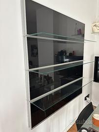 Mobile a muro con 3 ripiani in vetro