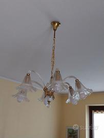 Lampadario in vetro