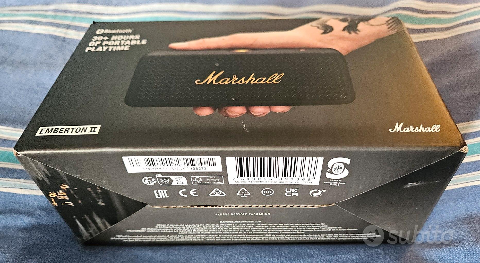 Cassa bluetooth Wireless - Marshall II Cassa wireless Marshall 1006234  EMBERTON II Black & Brass