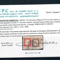 SARDEGNA 10 CENT + 40 CENT CERTIFICATATI CARDILLO