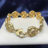Bracciale fiorentino handmade oro giallo 18kt