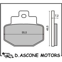 Coppia pastiglie freno posteriori organiche Piaggi