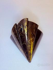 Lampada da parete in ceramica vintage anni '70