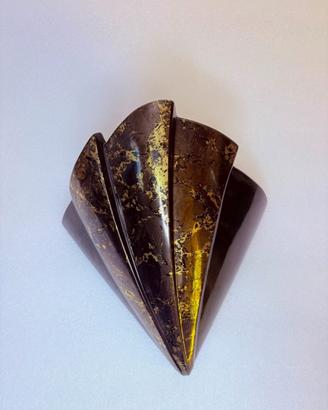Lampada da parete in ceramica vintage anni '70