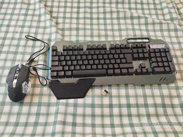 Set tastiera e mouse wireless rgb