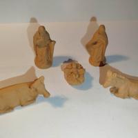 Presepe/natività in terracotta