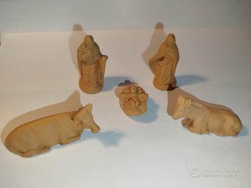 Presepe/natività in terracotta