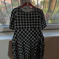 Vestito con maniche corte NERO/BIANCO Tg. M