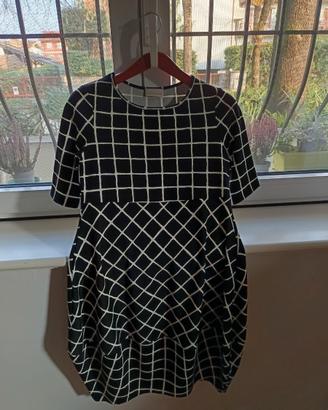 Vestito con maniche corte NERO/BIANCO Tg. M