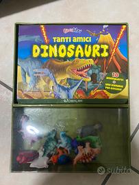 Dinosauri e mezzi meccanici macchine da lavoro