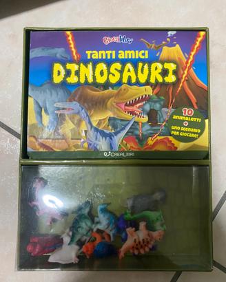 Dinosauri e mezzi meccanici macchine da lavoro