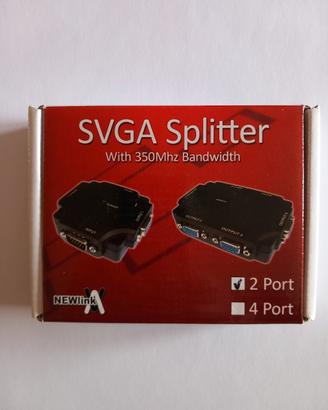 Video Splitter compatto per 2 VGA