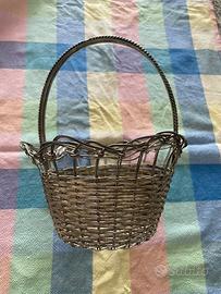 Cestino in silver plated