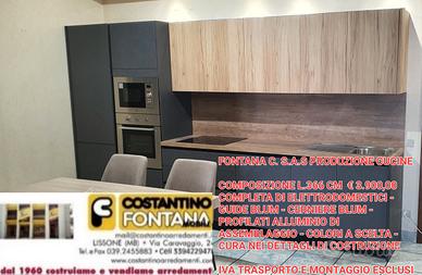cucina l.366 cm completa di elettrodomestici MK