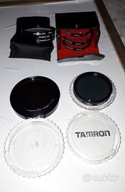 Lotto filtri e paraluce per fotocamere