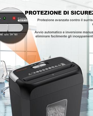 Bonsaii Distruggidocumenti 6 Fogli 