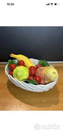 Cestino Frutta In Ceramica Centro tavola Vintage