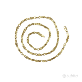 Collana da uomo, realizzata in oro giallo 18 kt.