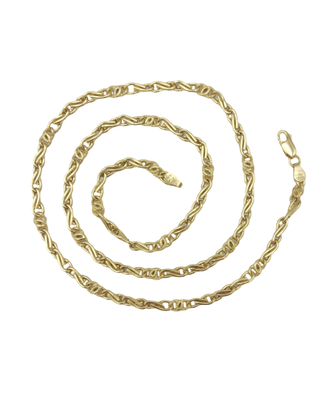 Collana da uomo, realizzata in oro giallo 18 kt.