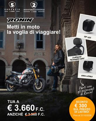 Tvs Ronin 250 IN PROMO FINO AL 31/10/2026