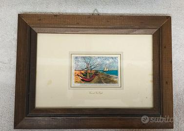 Quadretto Riproduzione Van Gogh - Barche