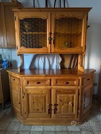 Credenza rustica in arte povera in legno massello