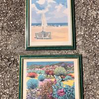 Coppia quadri + cornici