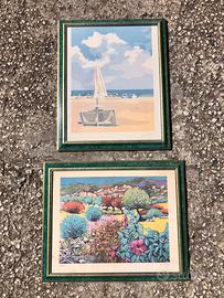 Coppia quadri + cornici