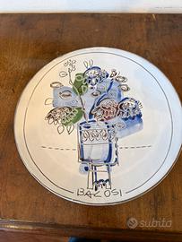 Piatto in ceramica Manlio Bacosi
